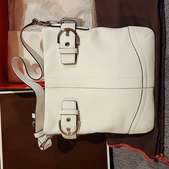 Coach Handbags - Coach purse, small, white leather